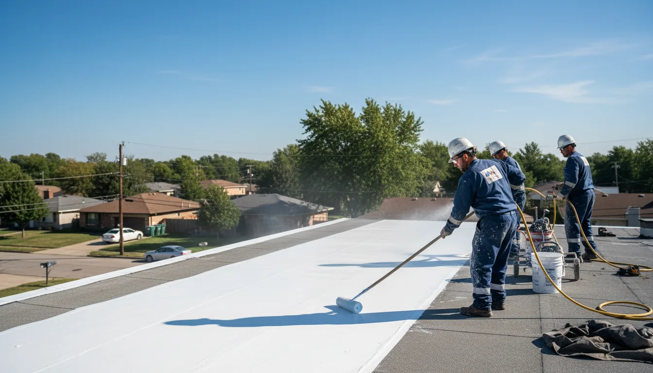 Commercial roof coating in Jewell, KS near me